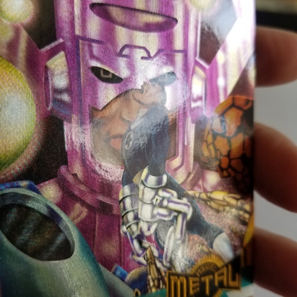 Vintage Marvel Metal trading card 1995 Fantastic Four Alternate M card #129 - Picture 4 of 13